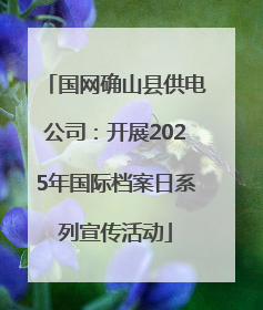 国网确山县供电公司：开展2025年国际档案日系列宣传活动