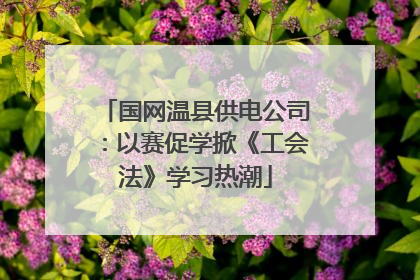 国网温县供电公司：以赛促学掀《工会法》学习热潮