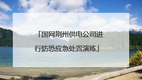 国网荆州供电公司进行防恐应急处置演练