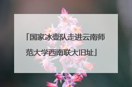国家冰壶队走进云南师范大学西南联大旧址