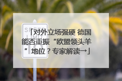 对外立场强硬 德国能否重振“欧盟领头羊”地位？专家解读→
