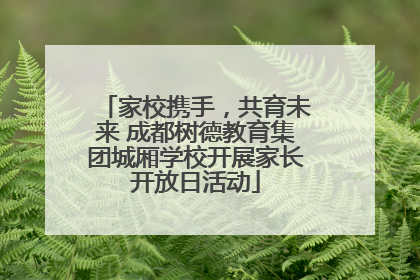 家校携手，共育未来 成都树德教育集团城厢学校开展家长开放日活动