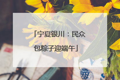 宁夏银川：民众包粽子迎端午