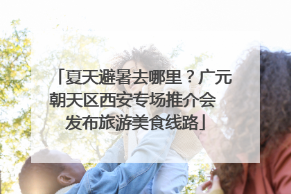 夏天避暑去哪里？广元朝天区西安专场推介会 发布旅游美食线路