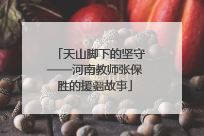 天山脚下的坚守——河南教师张保胜的援疆故事