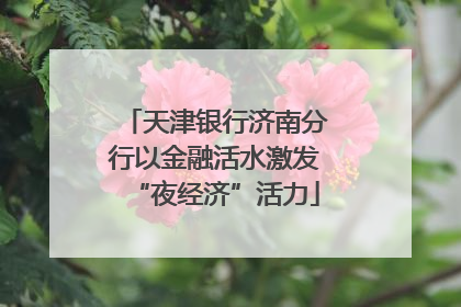天津银行济南分行以金融活水激发“夜经济”活力