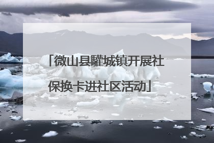 微山县驩城镇开展社保换卡进社区活动