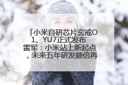 小米自研芯片玄戒O1、YU7正式发布 雷军：小米站上新起点，未来五年研发翻倍再投2000亿元