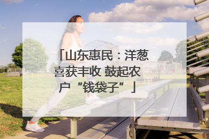 山东惠民：洋葱喜获丰收 鼓起农户“钱袋子”