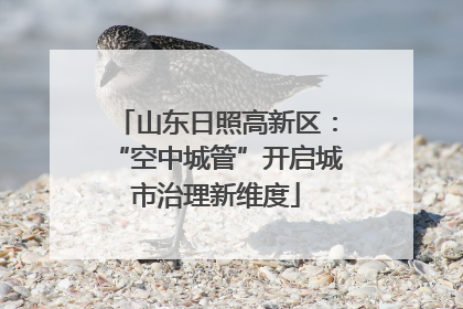 山东日照高新区：“空中城管”开启城市治理新维度
