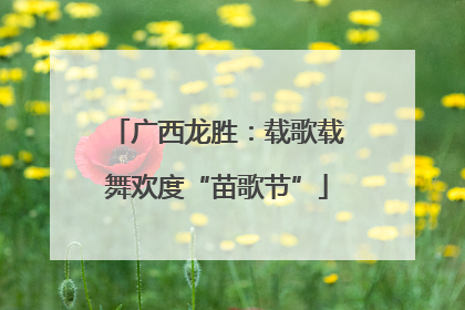 广西龙胜：载歌载舞欢度“苗歌节”