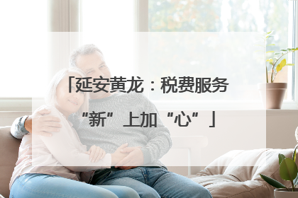 延安黄龙：税费服务“新”上加“心”