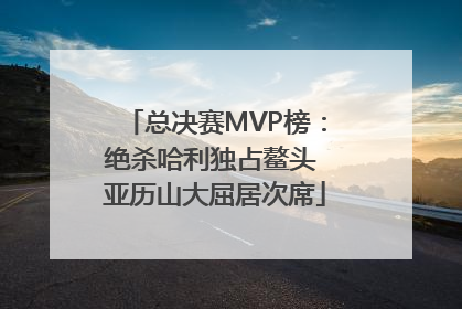 总决赛MVP榜：绝杀哈利独占鳌头 亚历山大屈居次席