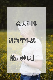 意大利推进海军作战能力建设