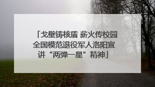 戈壁铸核盾 薪火传校园 全国模范退役军人洛阳宣讲“两弹一星”精神