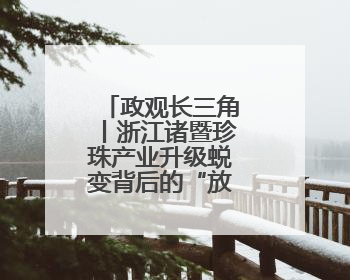 政观长三角丨浙江诸暨珍珠产业升级蜕变背后的“放”与“管”