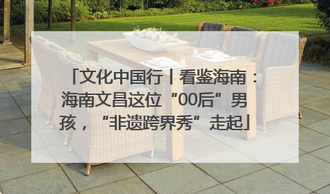 文化中国行丨看鉴海南：海南文昌这位“00后”男孩，“非遗跨界秀”走起