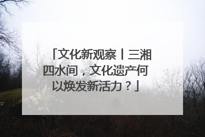 文化新观察丨三湘四水间，文化遗产何以焕发新活力？