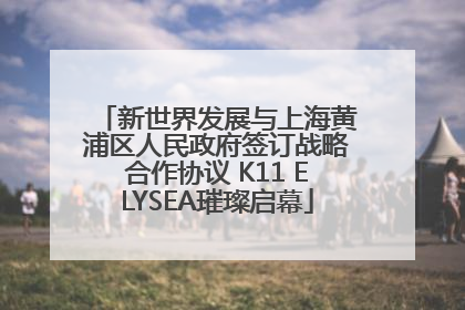 新世界发展与上海黄浦区人民政府签订战略合作协议 K11 ELYSEA璀璨启幕