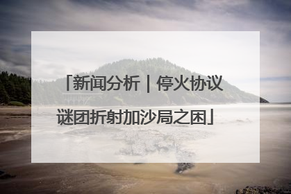 新闻分析｜停火协议谜团折射加沙局之困