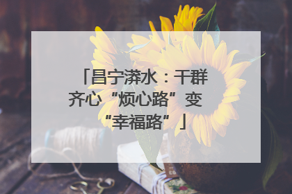 昌宁漭水：干群齐心“烦心路”变“幸福路”