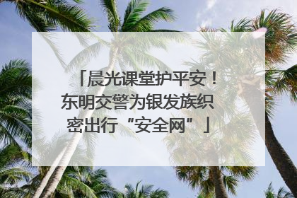 晨光课堂护平安！东明交警为银发族织密出行“安全网”
