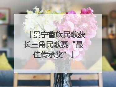 景宁畲族民歌获长三角民歌赛“最佳传承奖”
