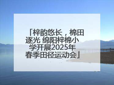 梓韵悠长，棉田逐光 绵阳梓棉小学开展2025年春季田径运动会