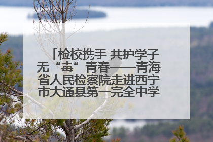 检校携手 共护学子无“毒”青春——青海省人民检察院走进西宁市大通县第一完全中学开展禁毒宣传侧记