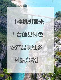 樱桃引客来！台前县特色农产品映红乡村振兴路