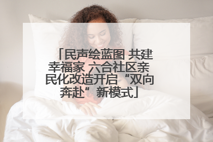 民声绘蓝图 共建幸福家 六合社区亲民化改造开启“双向奔赴”新模式