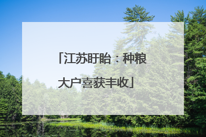 江苏盱眙：种粮大户喜获丰收