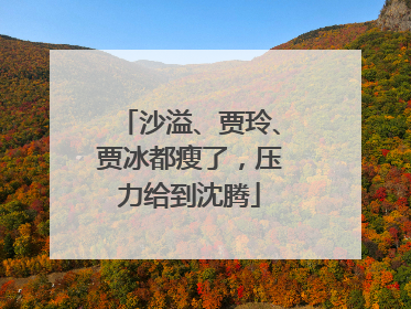 沙溢、贾玲、贾冰都瘦了，压力给到沈腾