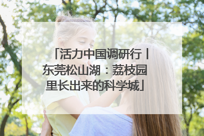 活力中国调研行丨东莞松山湖：荔枝园里长出来的科学城