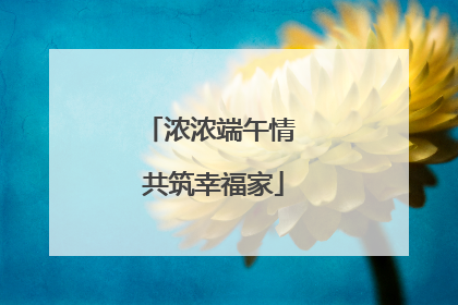 浓浓端午情 共筑幸福家