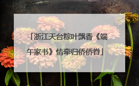 浙江天台粽叶飘香《端午家书》情牵归侨侨眷