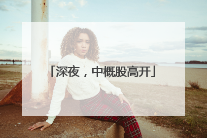 深夜，中概股高开