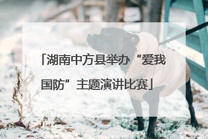 湖南中方县举办“爱我国防”主题演讲比赛