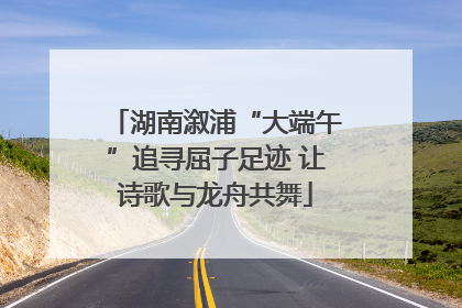 湖南溆浦“大端午”追寻屈子足迹 让诗歌与龙舟共舞