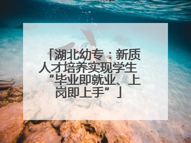 湖北幼专：新质人才培养实现学生“毕业即就业、上岗即上手”
