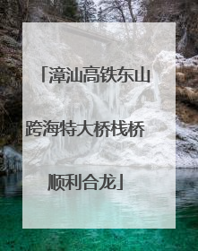漳汕高铁东山跨海特大桥栈桥顺利合龙