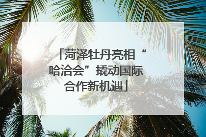 菏泽牡丹亮相“哈洽会”撬动国际合作新机遇