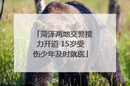 菏泽两地交警接力开道 15岁受伤少年及时就医