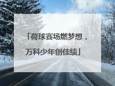 荷球赛场燃梦想，万科少年创佳绩