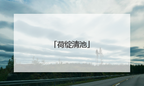 荷绽清池