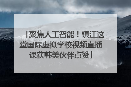 聚焦人工智能！镇江这堂国际虚拟学校视频直播课获韩美伙伴点赞