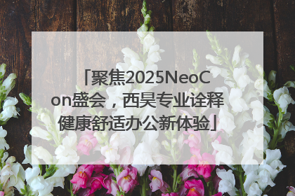 聚焦2025NeoCon盛会，西昊专业诠释健康舒适办公新体验