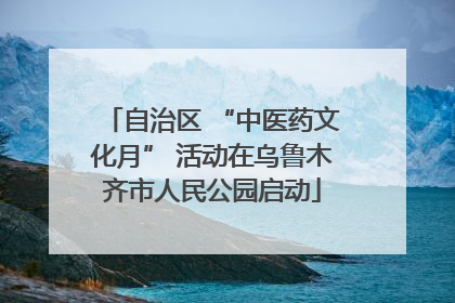 自治区 “中医药文化月” 活动在乌鲁木齐市人民公园启动