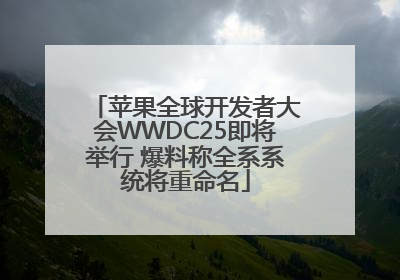 苹果全球开发者大会WWDC25即将举行 爆料称全系系统将重命名