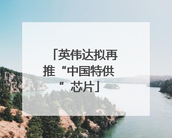 英伟达拟再推“中国特供”芯片